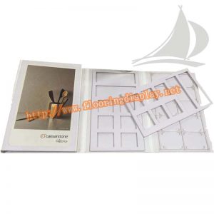 廠家設(shè)計(jì)全白色五折頁(yè)雙用型木地板樣品展示冊(cè)PY181(1