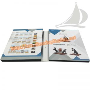 定制設(shè)計外框貼紙型木地板樣品展示手提冊PY186(4
